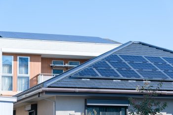 太陽光発電のある一戸建て