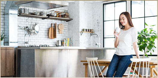 「「時短」「ラク家事」「便利」で「安心」毎日が楽しくなる暮らし」のイメージ画像